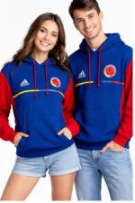 Hoodie Selección Colombia Azul y Rojo - Image 2