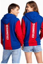 Hoodie Selección Colombia Azul y Rojo - Image 5