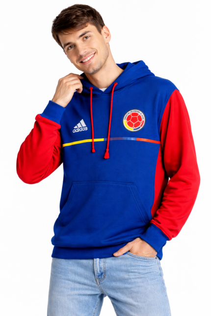 Hoodie Selección Colombia Azul y Rojo